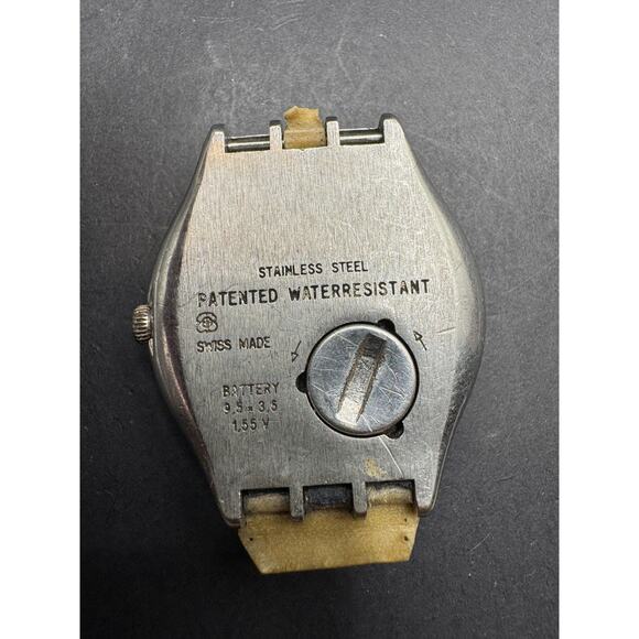 Vintage Swatch IRONY Scuba YDS402 Water Reflex Blue Dial Steel Date No Band main image 6